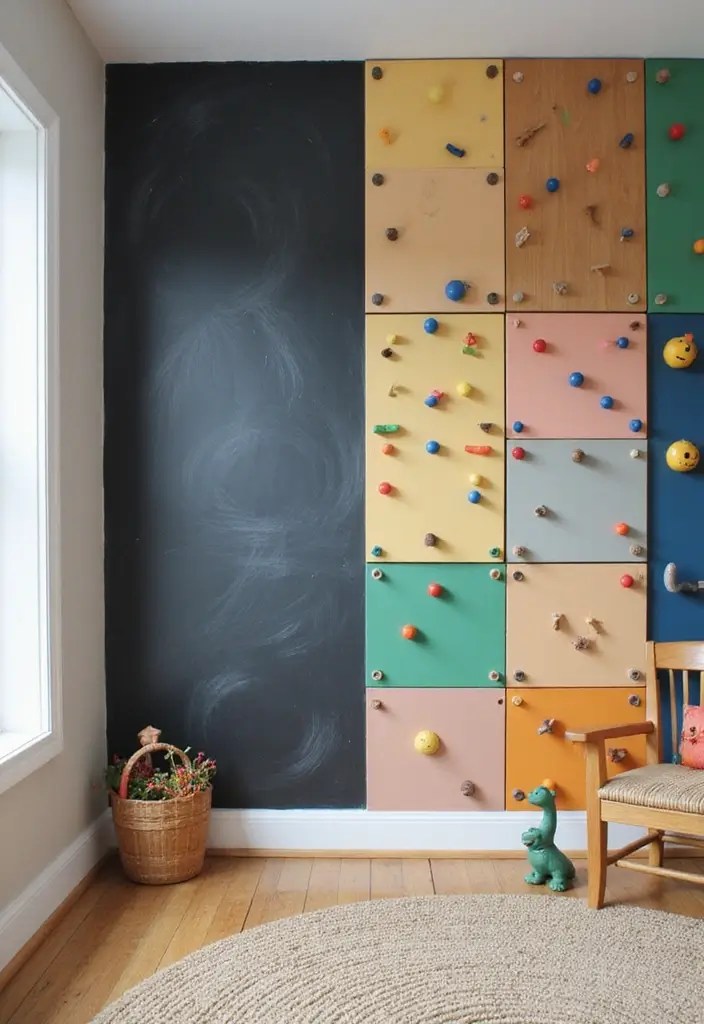 14 Fun Kids Room Ideas That Will Make You the Coolest Parent Ever (Check Out #6!) - 6. Interactive Play Wall