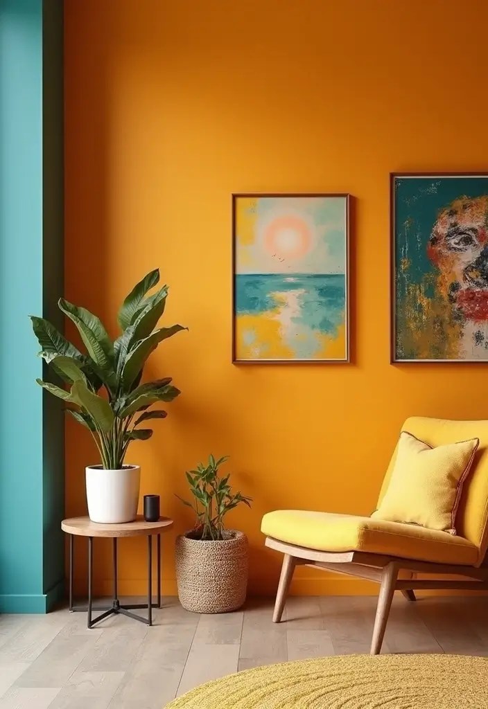 15 Playful Decor Ideas That Will Instantly Boost Your Mood (You Won't Believe #8!) - 1. Boldly Colored Accent Walls