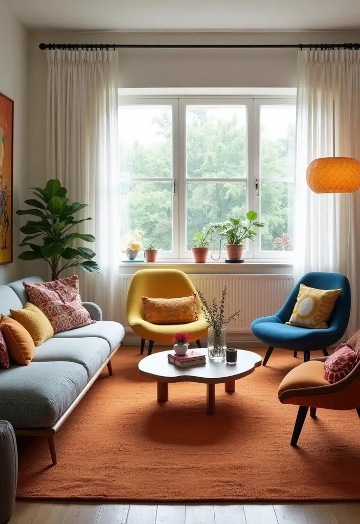 15 Playful Decor Ideas That Will Instantly Boost Your Mood (You Won't Believe #8!) - 2. Quirky Furniture Choices