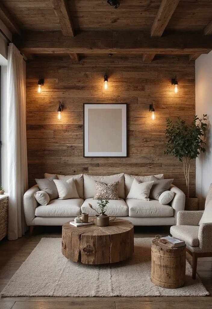 19 Accent Wall Ideas So Bold, Your Guests Will Be Speechless (#6 is a Show-Stopper!) - 3. Textured Wood Panels