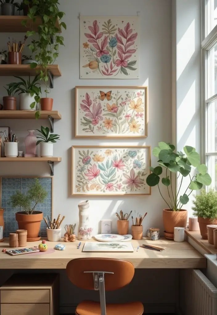 22 Creative Wall Decor Solutions That Are Perfect for Renters (You’ll Love #10!) - 11. DIY Art Projects