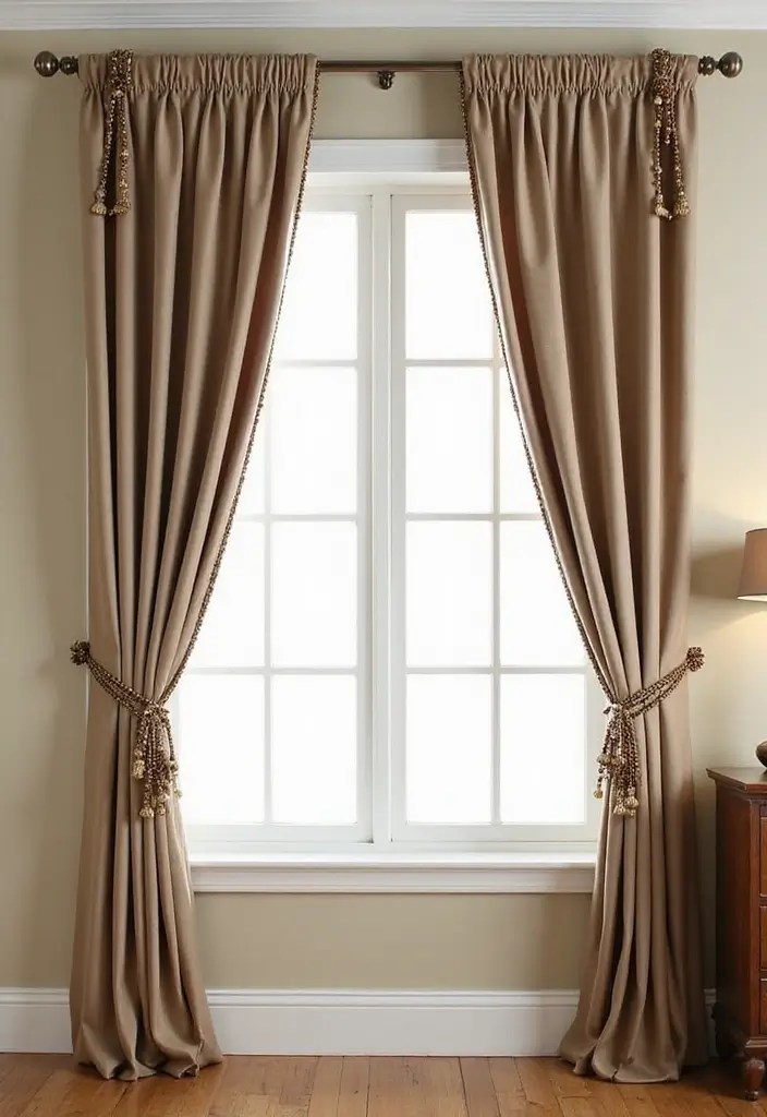 22 Creative Wall Decor Solutions That Are Perfect for Renters (You’ll Love #10!) - 22. Enhanced Curtain Rods