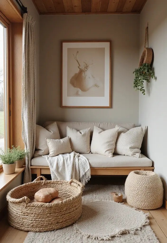 10 Urban Biophilic Design Hacks for Tiny Homes That Make City Living Feel Like a Retreat! - 9. Natural Textures for Comfort