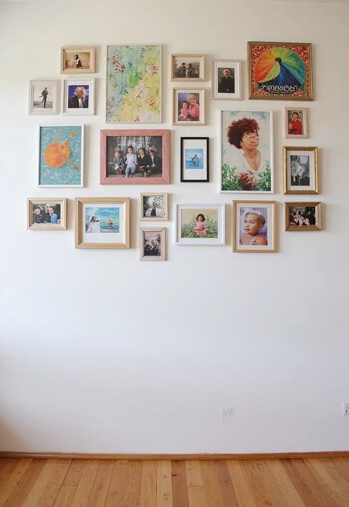 12 Renter-Friendly Living Room Decor Hacks That Will Transform Your Space on a Budget! - 3. DIY Artwork and Photo Displays