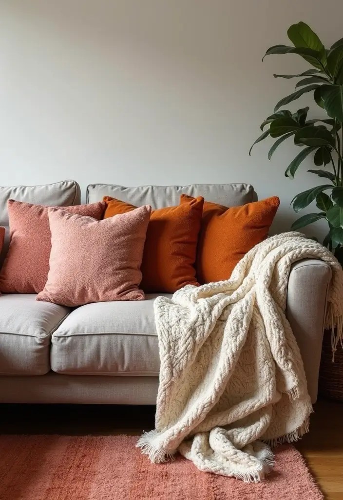 12 Renter-Friendly Living Room Decor Hacks That Will Transform Your Space on a Budget! - 4. Cozy Textiles and Layers