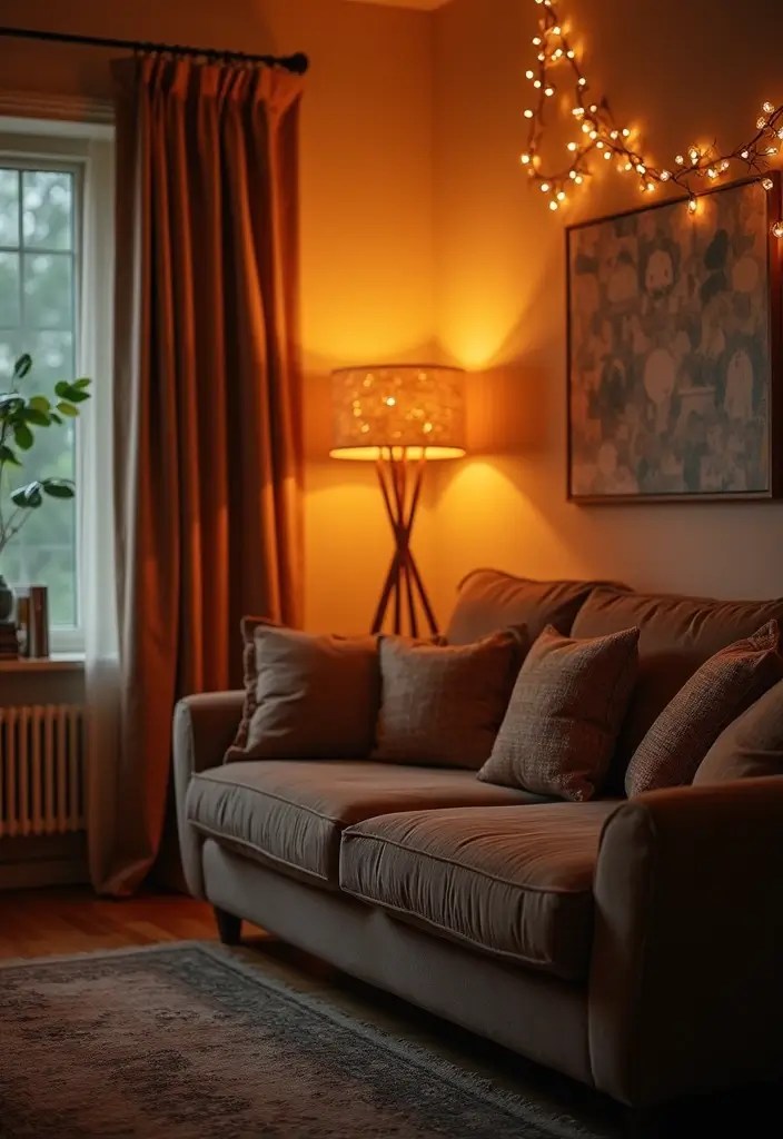 12 Renter-Friendly Living Room Decor Hacks That Will Transform Your Space on a Budget! - 8. Lighting Upgrades