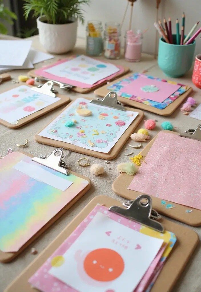 30 DIY Home Decor Projects That Are So Easy, Even Kids Can Do #12! - 26. DIY Clipboards