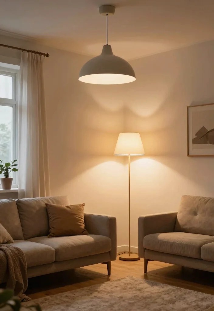 18 Small Apartment Decor Tips That'll Make Your Space Feel Huge (You’ll Love #2!) - 11. Use Light Fixtures to Enhance Space 1