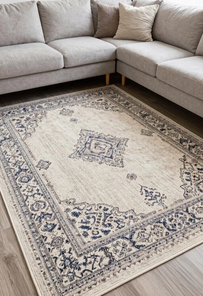 18 Small Apartment Decor Tips That'll Make Your Space Feel Huge (You’ll Love #2!) - 14. Use Area Rugs to Define Spaces 1