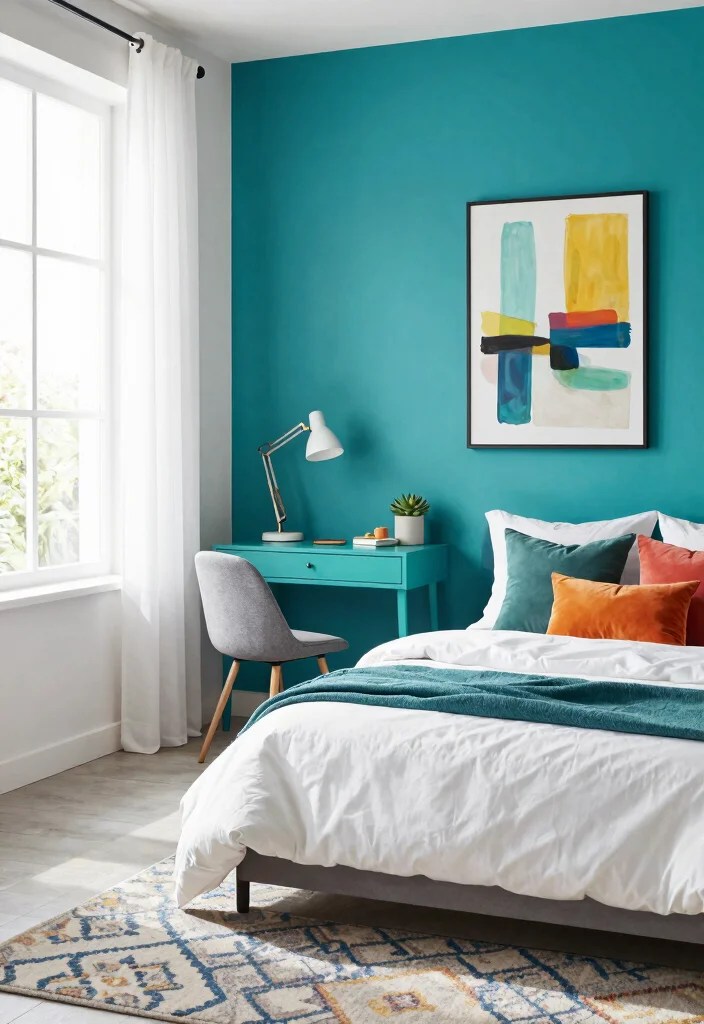 21 Budget-Friendly Bedroom Makeovers That'll Leave You Breathless! - 1. Go Bold with Paint 1