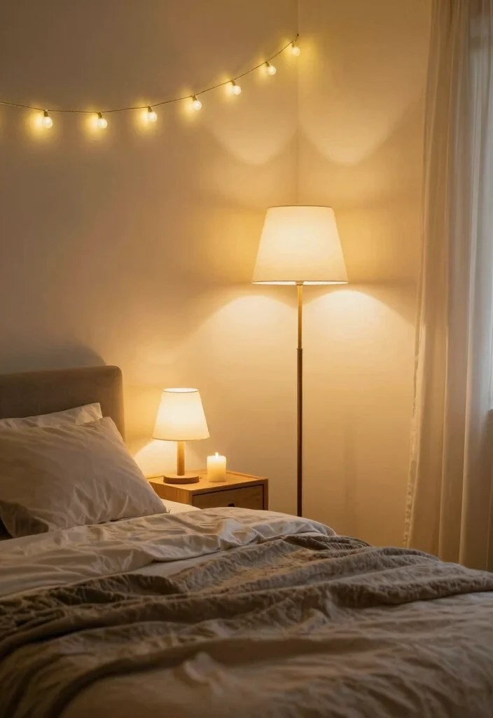21 Budget-Friendly Bedroom Makeovers That'll Leave You Breathless! - 7. Layered Lighting 1