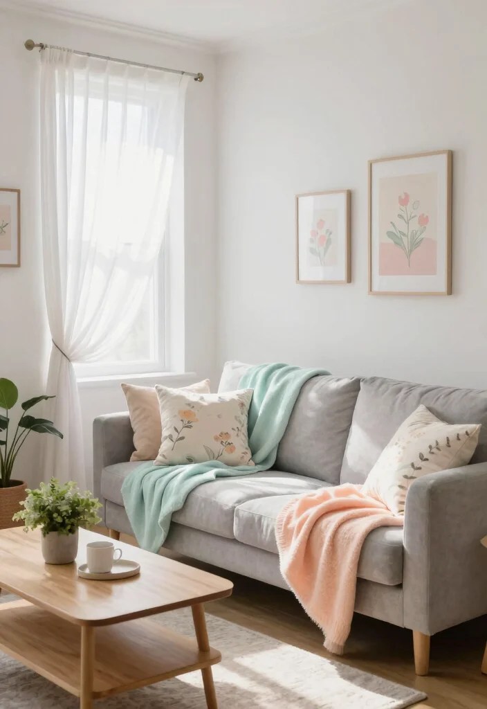 Step By Step: Transitioning Your Home Decor from Winter to Spring - 1. Swap Out Heavy Textiles 1