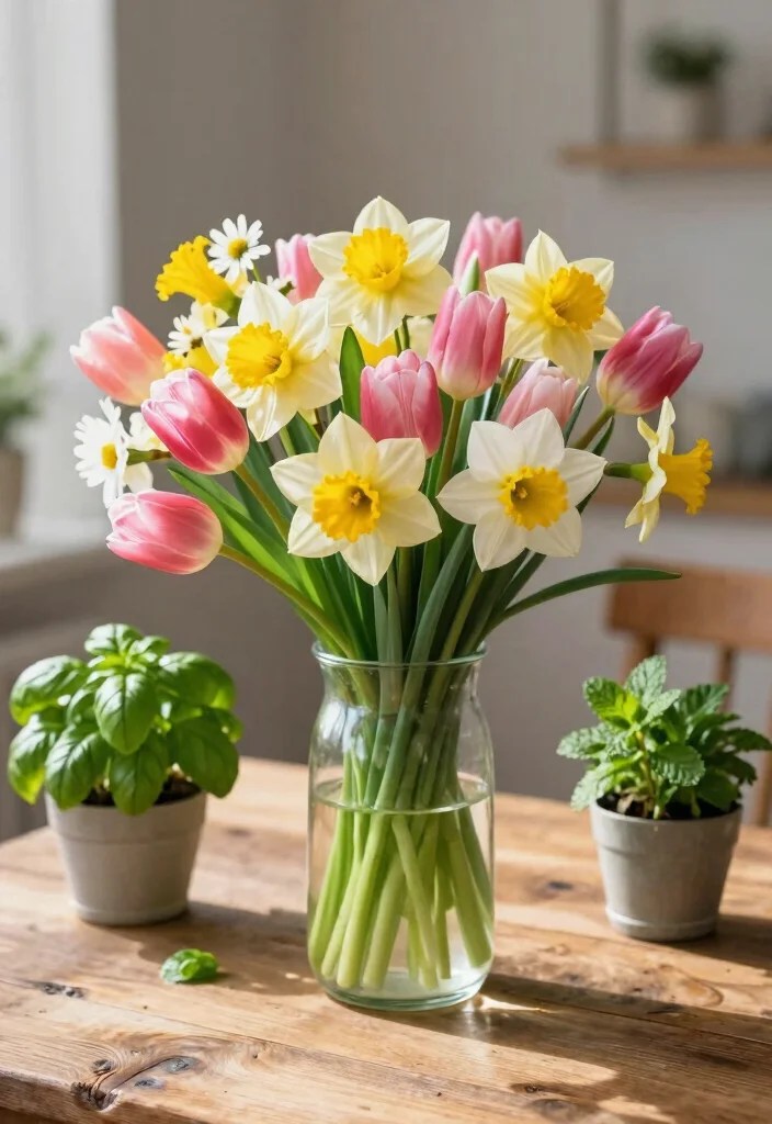 Step By Step: Transitioning Your Home Decor from Winter to Spring - 3. Bring in Fresh Florals 1